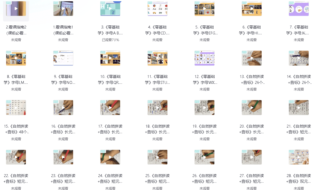 Yoyo老师小学英语全套视频课程168集全【66.8GB】