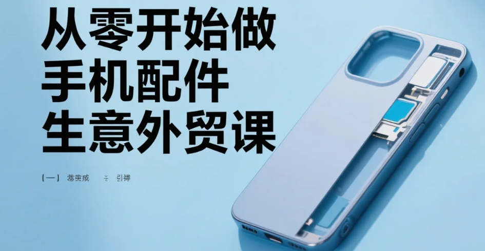 【教程】从零开始做手机配件生意外贸课 mp4  [16.7GB]